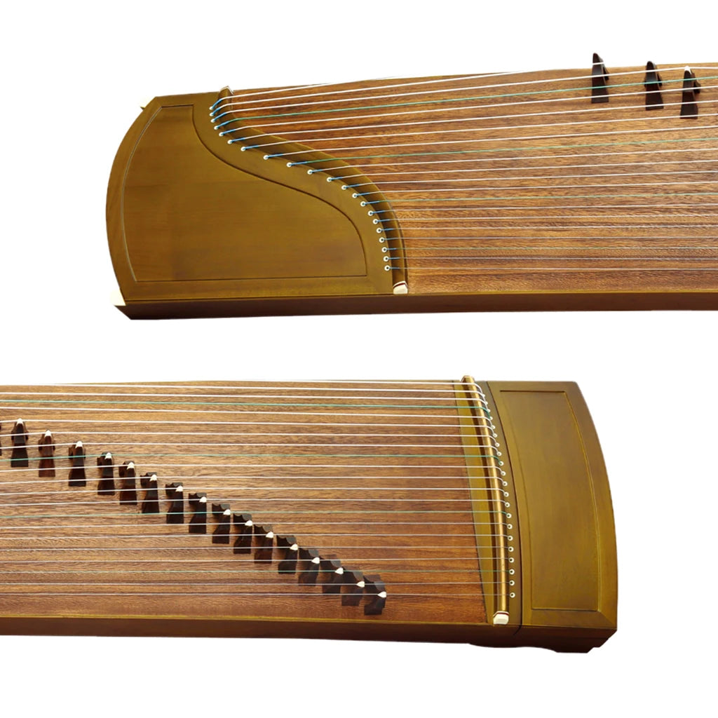 LOOK 21-String Chinese Guzheng Zither Select Nanmu 163cm Well Carved Smooth Surface Good Sound For Professional Collection