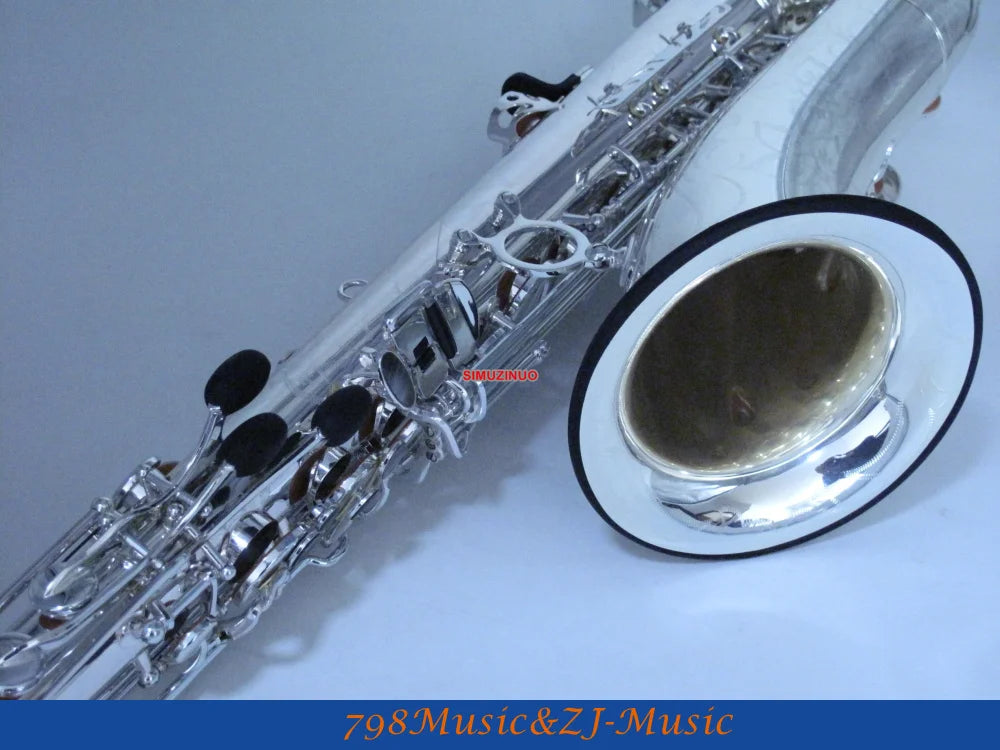 LORICO-501S TENOR SAXOPHONE Silver Plated Bb Tenor Saxophone High F# FREE LORICO ACCESSORY