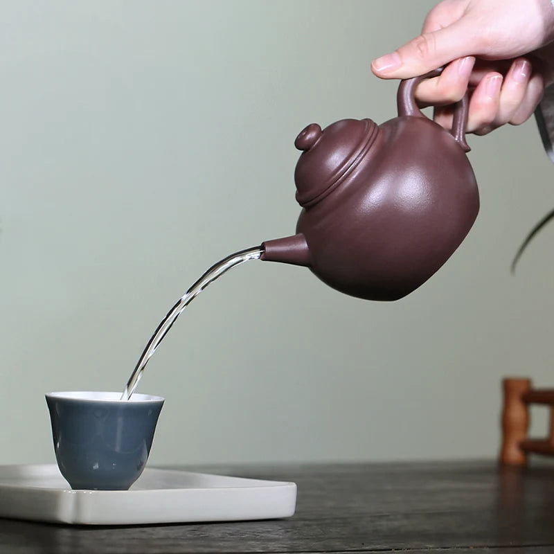 Large CapaCity Yixing Famous PurPle Clay TeapoT Tea Set, Pure Handmade TeapoT, Single Pot, Raw Ore, Old Clay, Fully