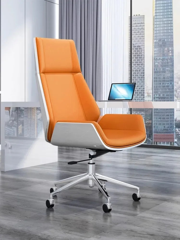 Leather Armchair Office Chairs Comfy Floor Siege Armrest Gaming Office Chairs Rolling Accent Sillas De Oficina Rome Furniture