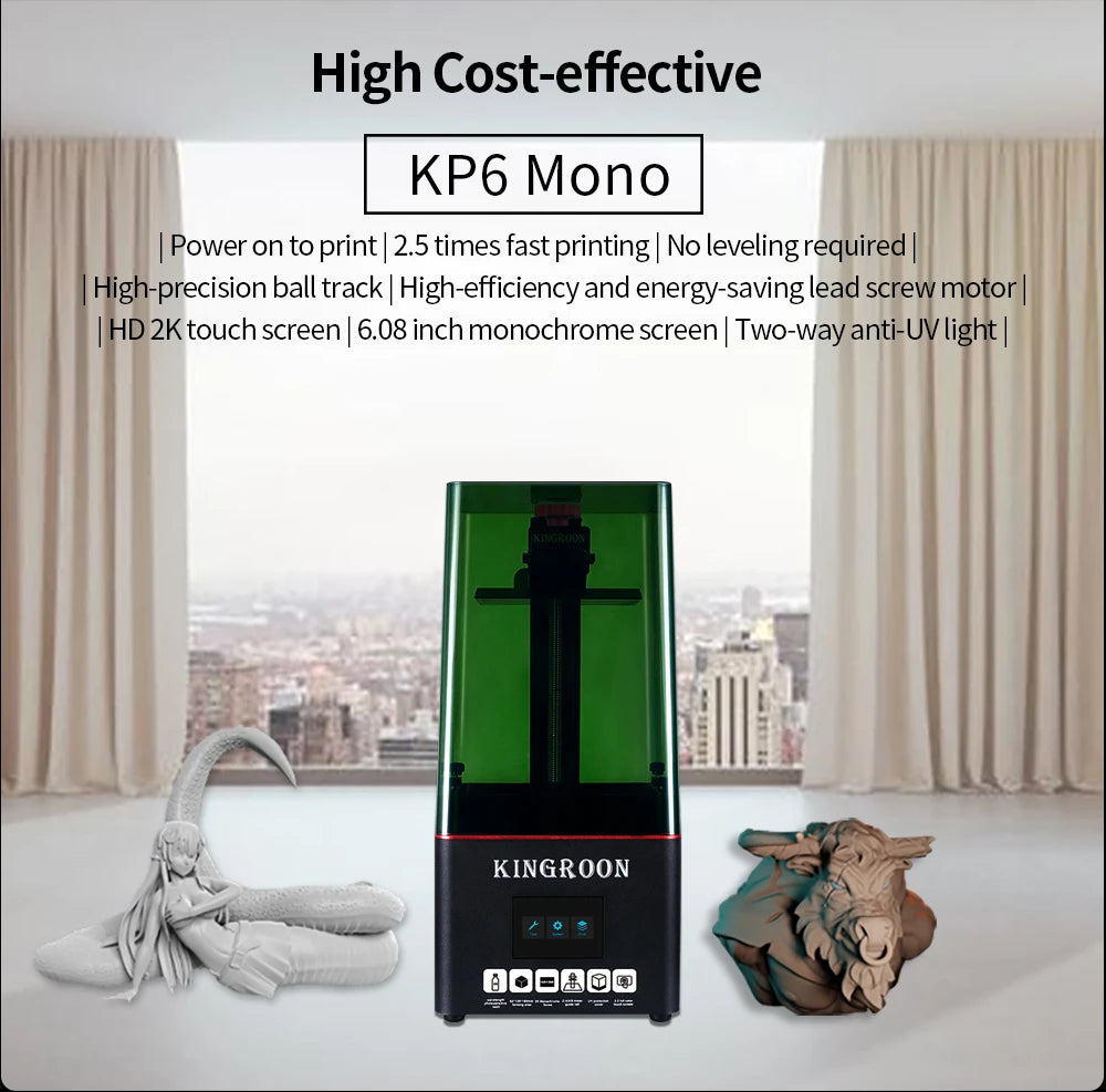 Light-Curing 3d Printer 2k/4k Screen Desktop High-Precision Industrial-Grade Household Lcd Photosensitive Resin 3d Printer