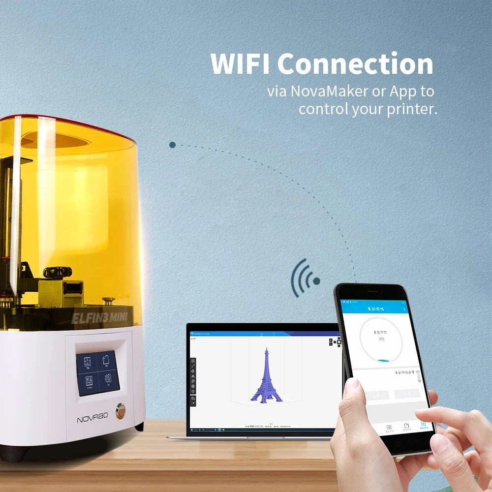 Light Curing 3d Printer Home Elfin3 Mini High-Precision Industrial-Grade LCD Photosensitive Resin 3d Printer Fast Printing Speed