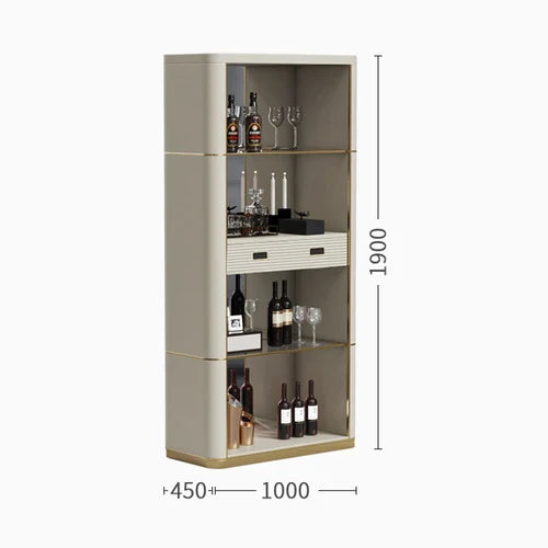 Light luxury style corner cabinet Simple modern multifunctional wine cabinet storage rack Corner high edge cabinet Corner
