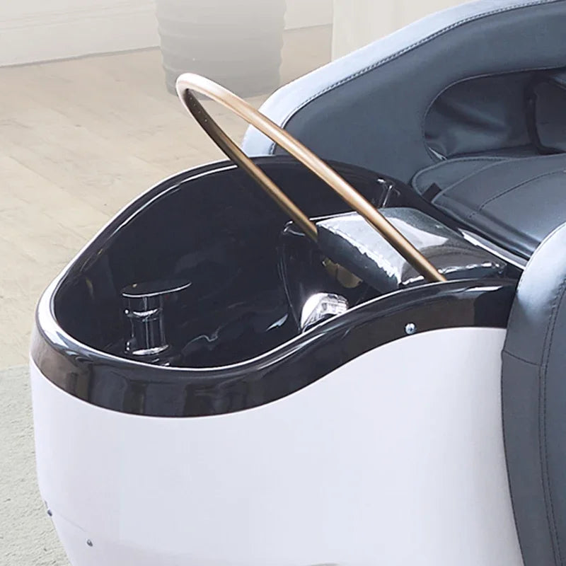 Luxury Ergonomics Hair Washing Bed Smart Fumigation Head Spa Shampoo Chair Salon Massage Shampouineuse Salon Furniture MQ50SC
