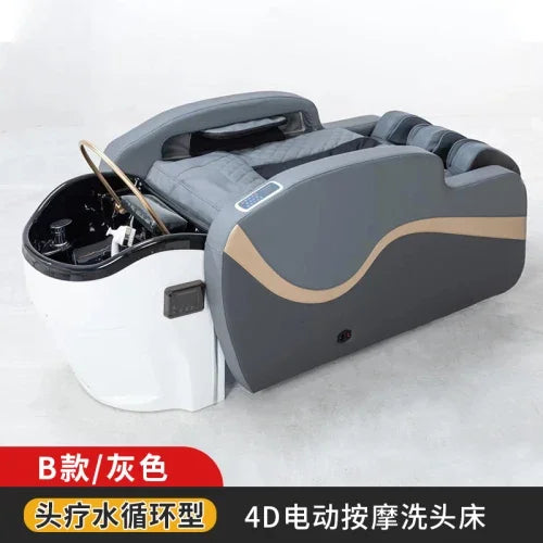 Luxury Ergonomics Hair Washing Bed Smart Fumigation Head Spa Shampoo Chair Salon Massage Shampouineuse Salon Furniture MQ50SC