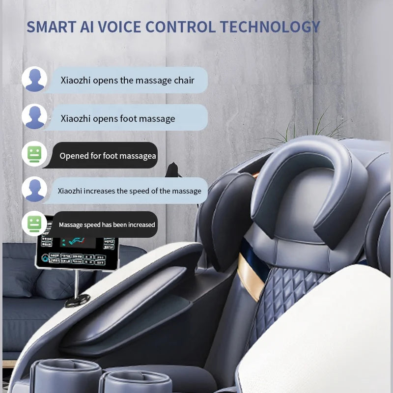 Luxury Full Body Robot AI Smart 4D Zero Gravity Shiatsu Massage Chair electric recliner Massage Chair