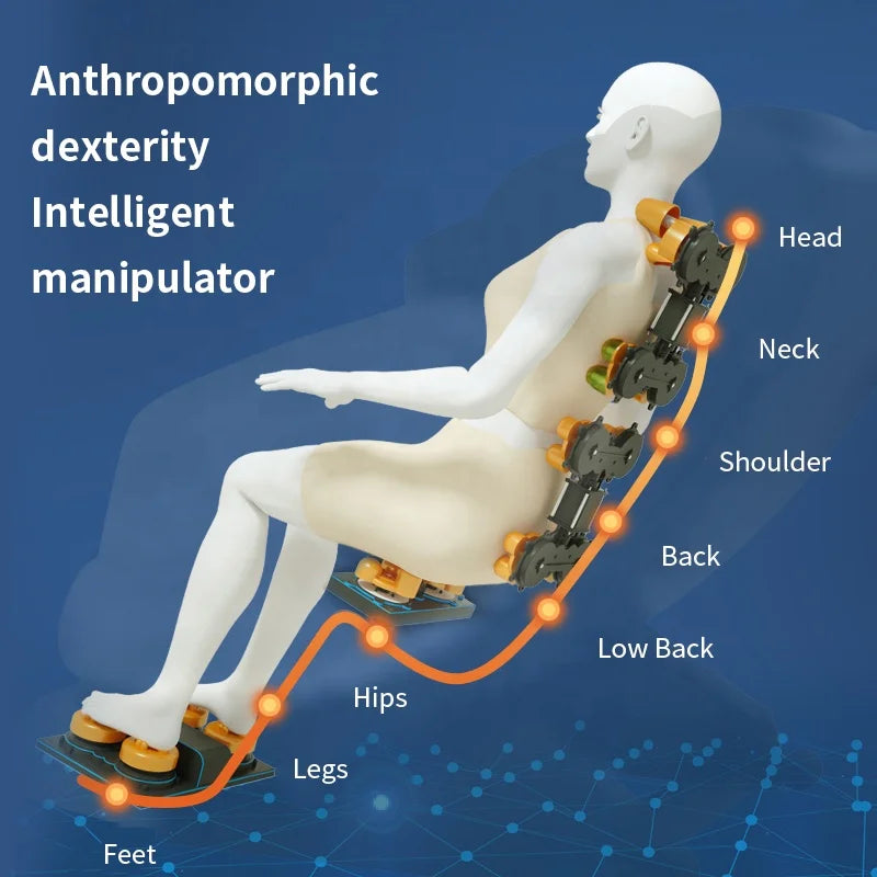 Luxury Full Body Robot AI Smart 4D Zero Gravity Shiatsu Massage Chair electric recliner Massage Chair