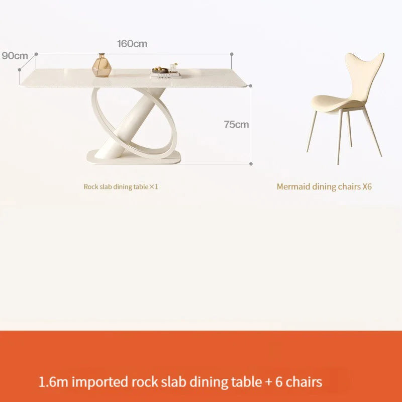 Luxury Table And Chairs In Ivory For Living Room Kitchen Apartment Minimalist Tables Coffee Mesa Auxiliar Salon Hotel Furniture