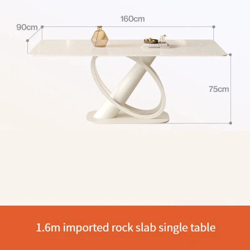 Luxury Table And Chairs In Ivory For Living Room Kitchen Apartment Minimalist Tables Coffee Mesa Auxiliar Salon Hotel Furniture