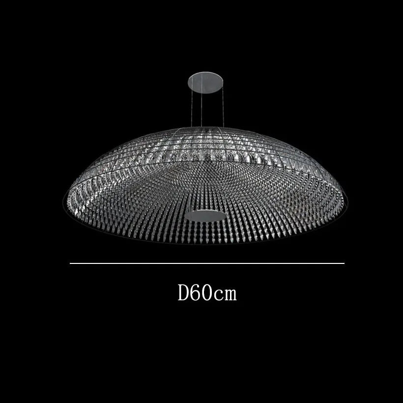 Luxury bedroom crystal chandelier personality round dining room hanging lamp high-end atmospheric villa living room lighting