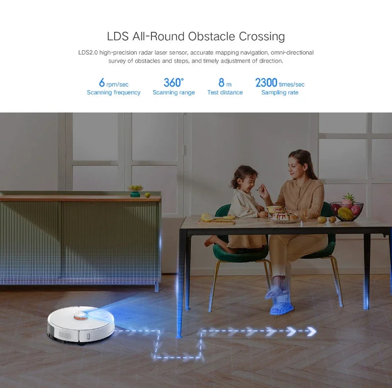 Lydsto R1 PRO Home Vacuum Cleaner Mobile Robot Intelligent Automatic Clearing Dock Dirt Handling Dust Self Cleaning