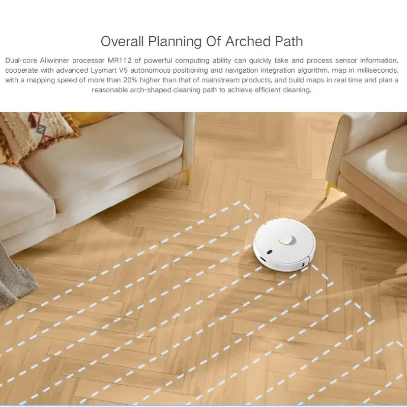 Lydsto R1 PRO Home Vacuum Cleaner Mobile Robot Intelligent Automatic Clearing Dock Dirt Handling Dust Self Cleaning