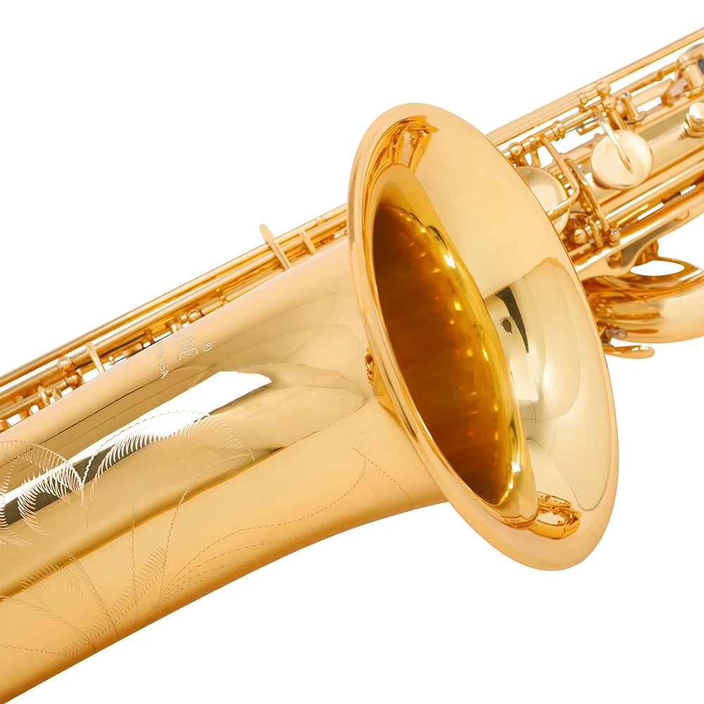 M MBAT Baritone Saxophone E Flat Hand Carving Woodwind Instruments With Replaceable Fitting Suit For Beginner Adult Grading Exam