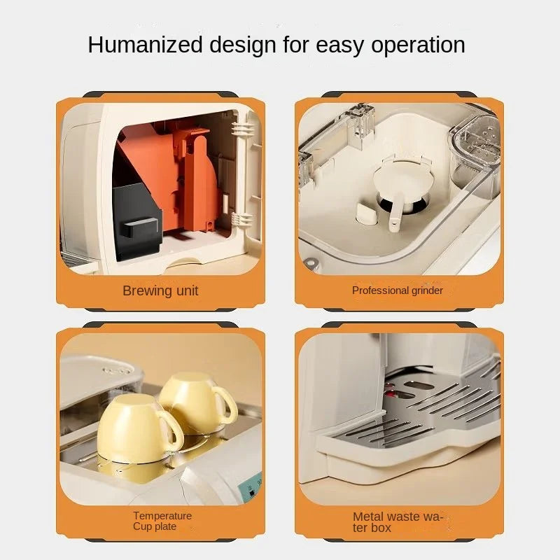 ME-715 One-button Fancy Coffee Machine Home Fully Automatic Italian Commercial Office Smart Coffee Machine