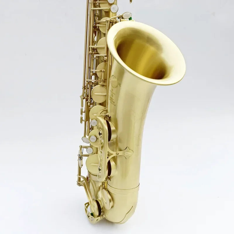 Made in France STS-802 Saxophone Bb Tenor Brass Gold Lacquer Musical Instrument Saxophone B Flat Sax Wire drawing