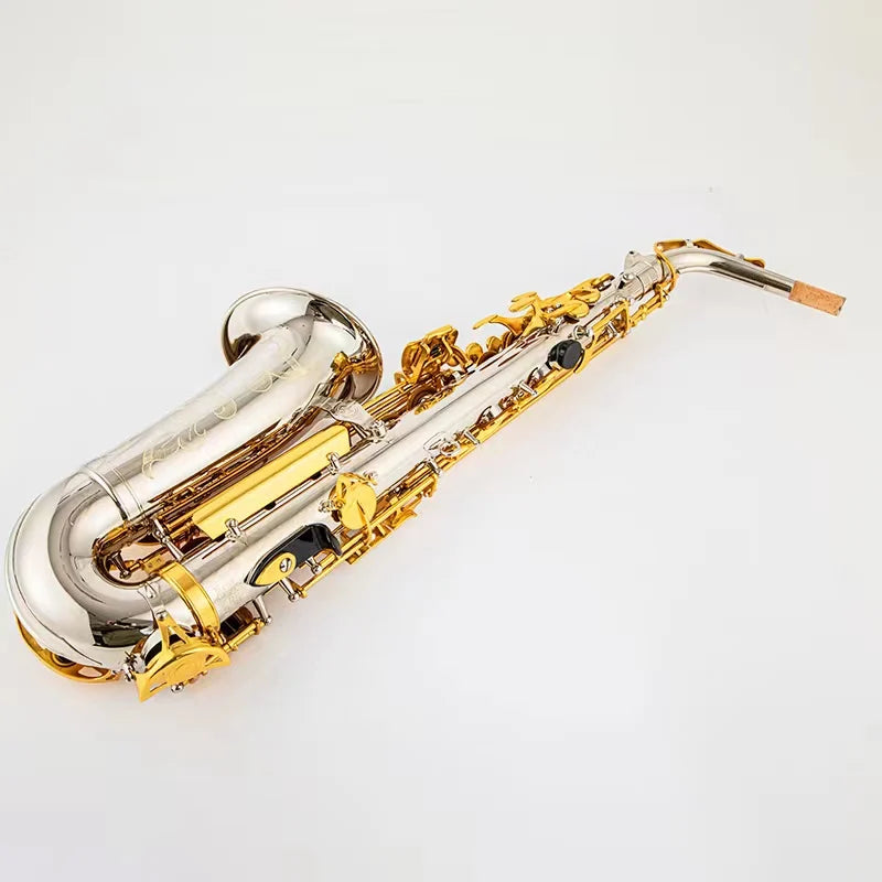 Made in Japan 200 Alto Saxophone Nickel Plated Gold Key Professional Sax Mouthpiece With Case and Accessories