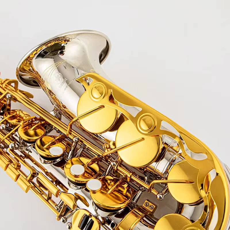 Made in Japan 200 Alto Saxophone Nickel Plated Gold Key Professional Sax Mouthpiece With Case and Accessories