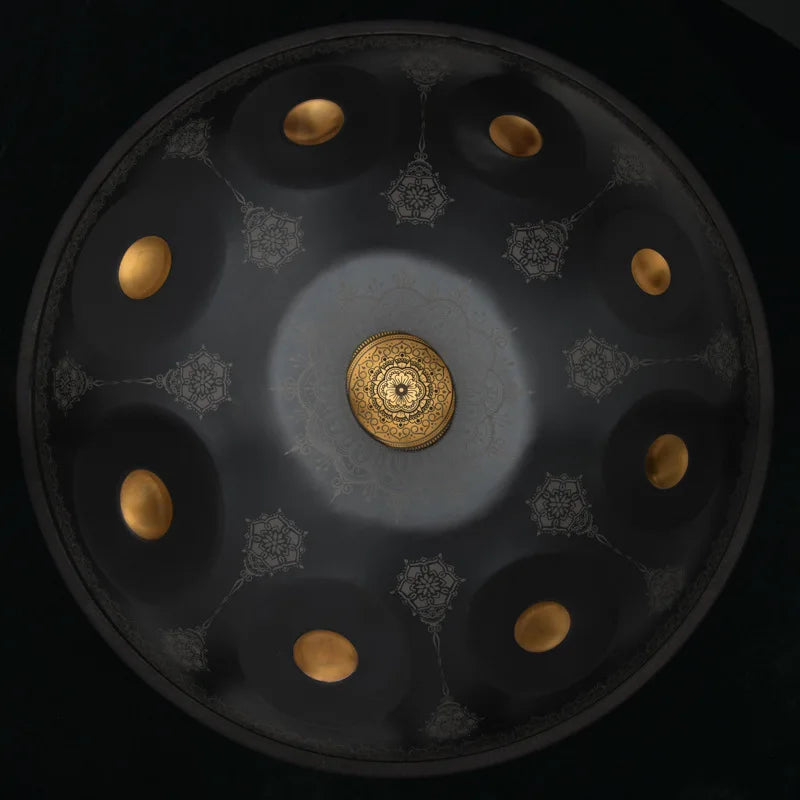 Electronic musical instruments Mandala Handpan Drums Nitriding Steel 9/10 Notes 22 Inches Worry Free Drum Instrument for Beginners' Percussion Hand Drum