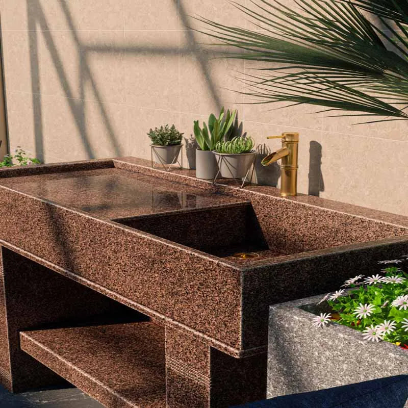 Marble laundry pool with washboard and basin integrated outdoor courtyard indoor laundry pool stone wash basin sink