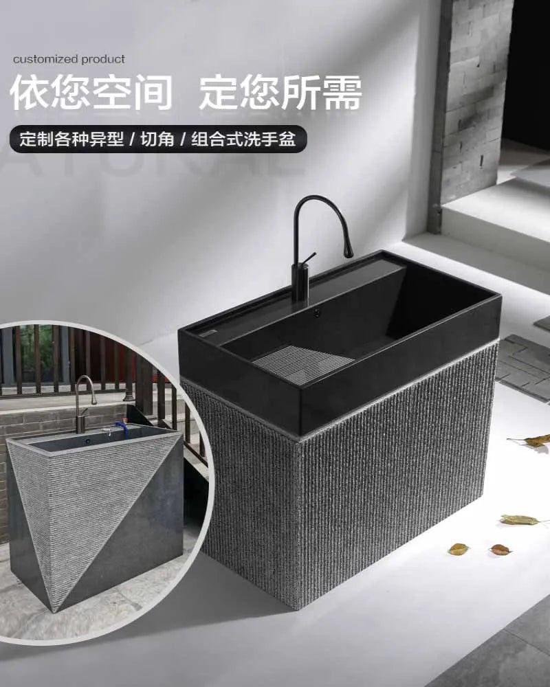 Marble laundry sink, courtyard sink, outdoor sink, countertop, villa sink, outdoor sink