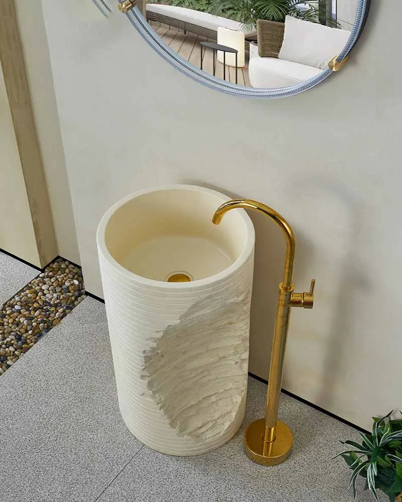 Marble laundry sink, courtyard sink, outdoor sink, countertop, villa sink, outdoor sink