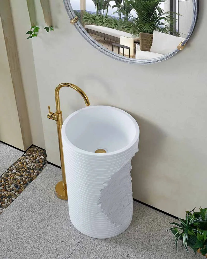 Marble laundry sink, courtyard sink, outdoor sink, countertop, villa sink, outdoor sink