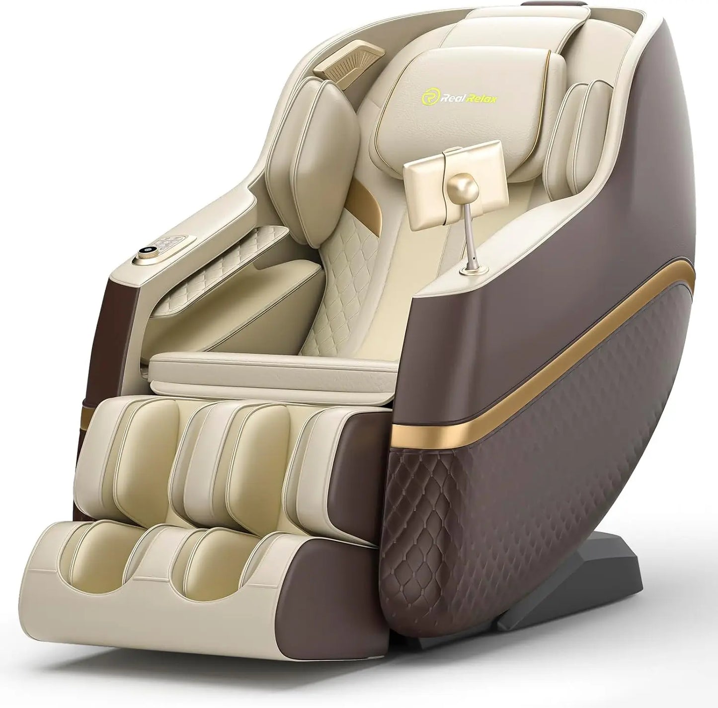 Massage Chair, SL Track Full Body Zero Gravity Massage Recliner with Yoga Stretch APP Control, Favor 07 Brown