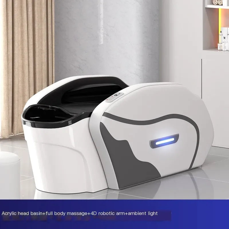 Massage Head Spa Shampoo Chair Luxury Smart Water Circulation Hair Salon Equipments Chair Shampouineuse Furniture MQ50SC