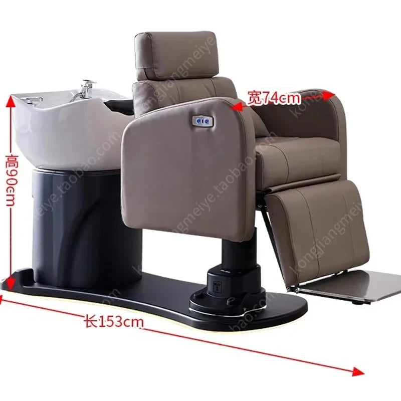 Massage Shampoo Chair Hair Salon Luxury Comfort Head Spa Ergonomics Hair Wash Chair Smart Shampouineuse Furniture MQ50XF