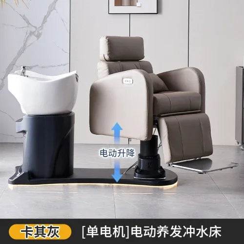 Massage Shampoo Chair Hair Salon Luxury Comfort Head Spa Ergonomics Hair Wash Chair Smart Shampouineuse Furniture MQ50SC