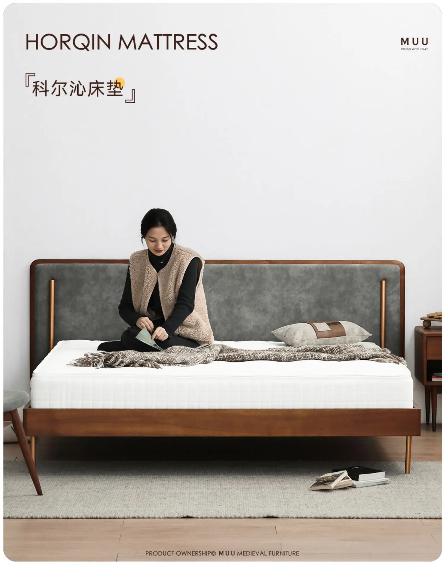 Mattress 1.8m bed 1.5m bedroom soft and hard 3e spring coconut palm imported latex mattress is elastic.