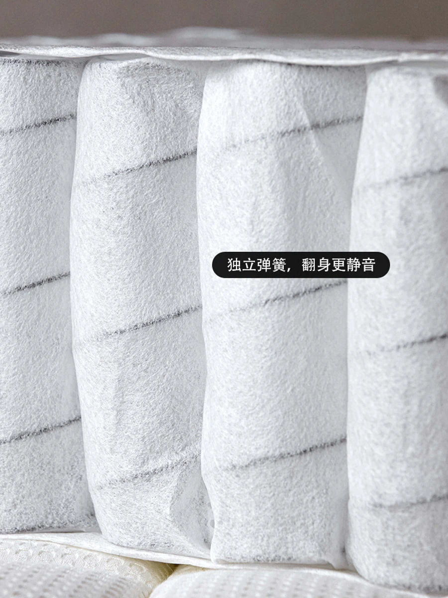 Mattress natural latex thickened independent spring roll wrap mattress household detachable washable anti-mite