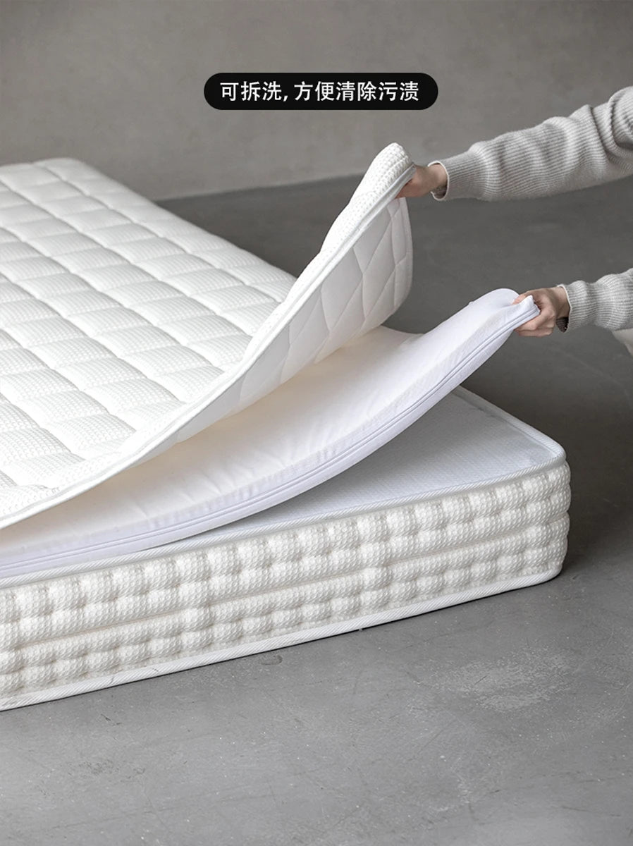Mattress natural latex thickened independent spring roll wrap mattress household detachable washable anti-mite