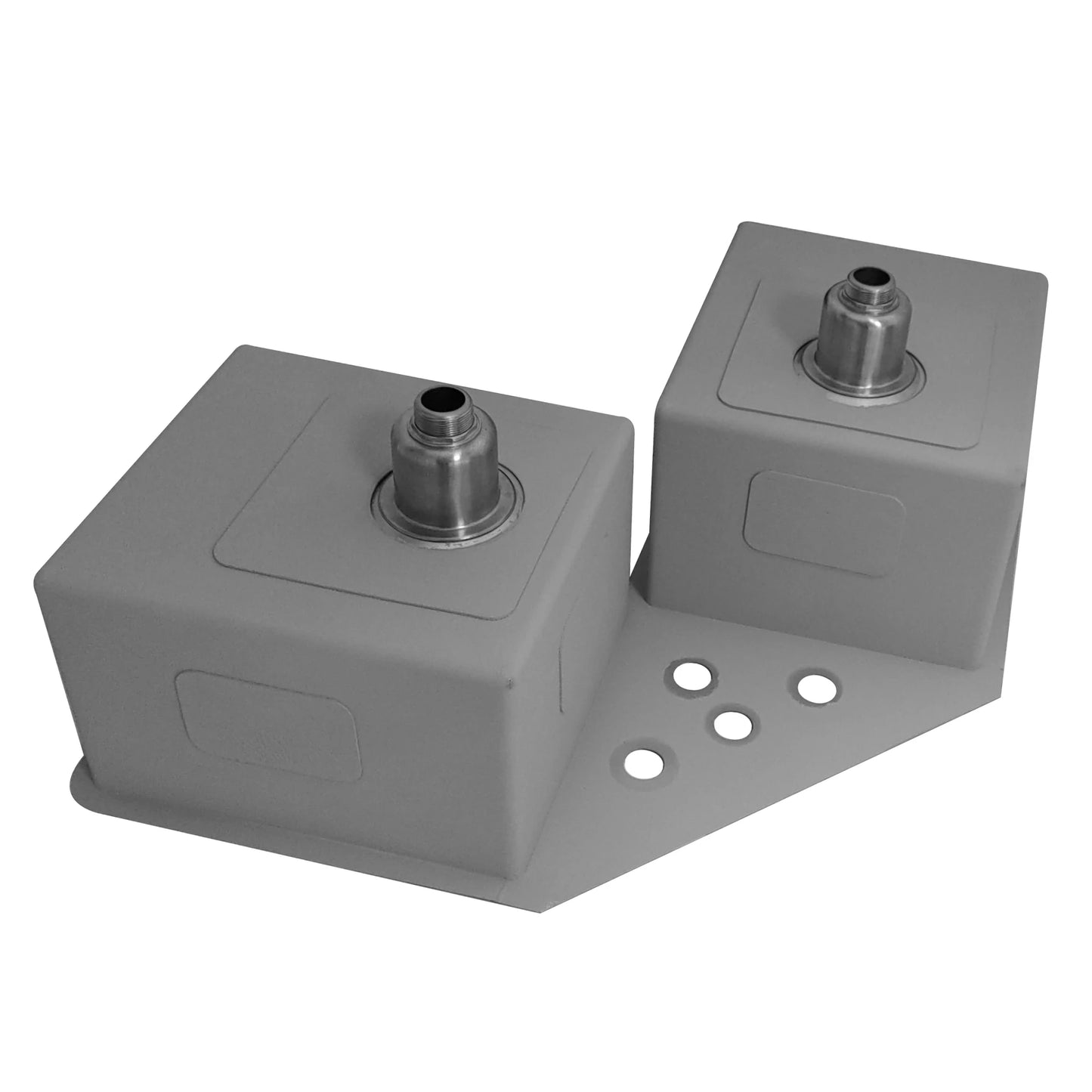 Meiao design under farmhouse special stainless steel handmade double bowl corner kitchen sink