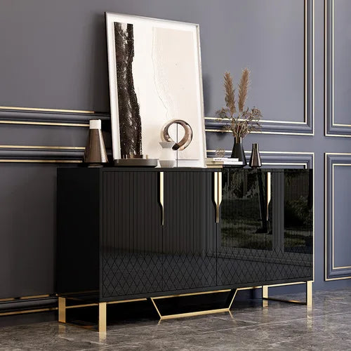 Minimalist luxury porch cabinet living room entrance American sideboard marble shoe cabinet