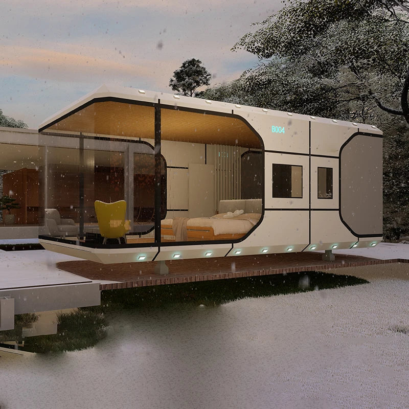 Mobile outdoor house, too landscape, homestay house, residential container, creative villa, sunshine room, customized