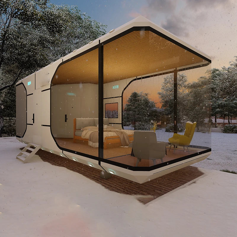 Mobile outdoor house, too landscape, homestay house, residential container, creative villa, sunshine room, customized