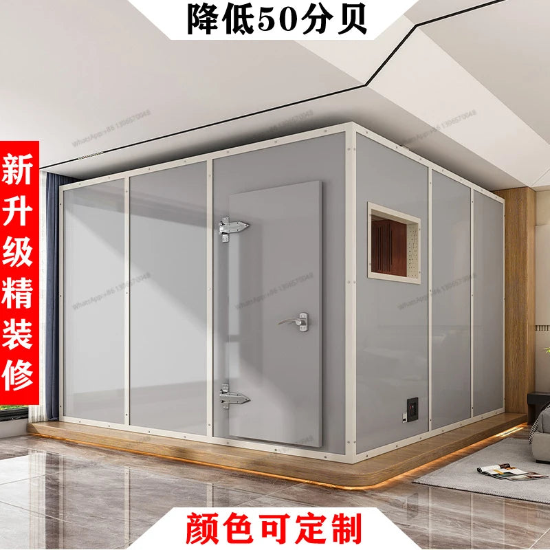 Mobile soundproof room, home recording studio, live broadcast, home ktv soundproof room, silent room, piano rack, drum soundproo