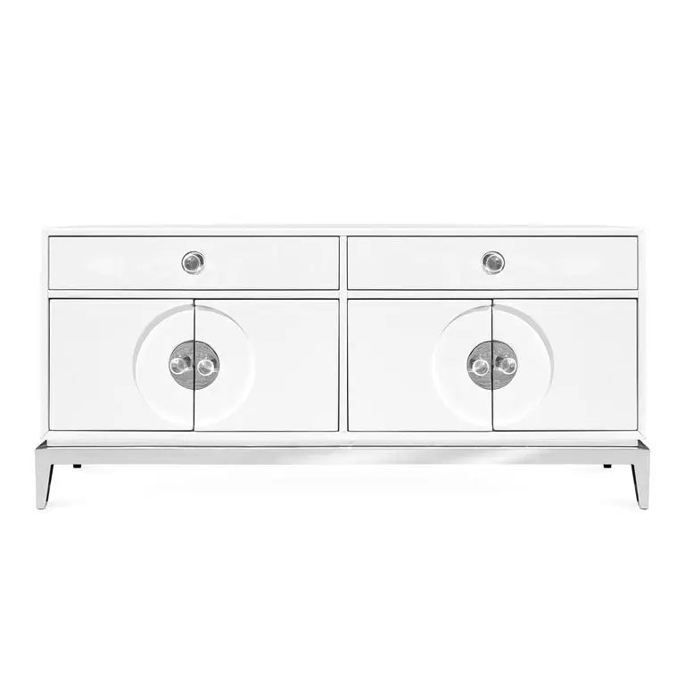 Modern and simple solid wood custom light luxury white small apartment decoration cabinet fully equipped multifunctional entranc