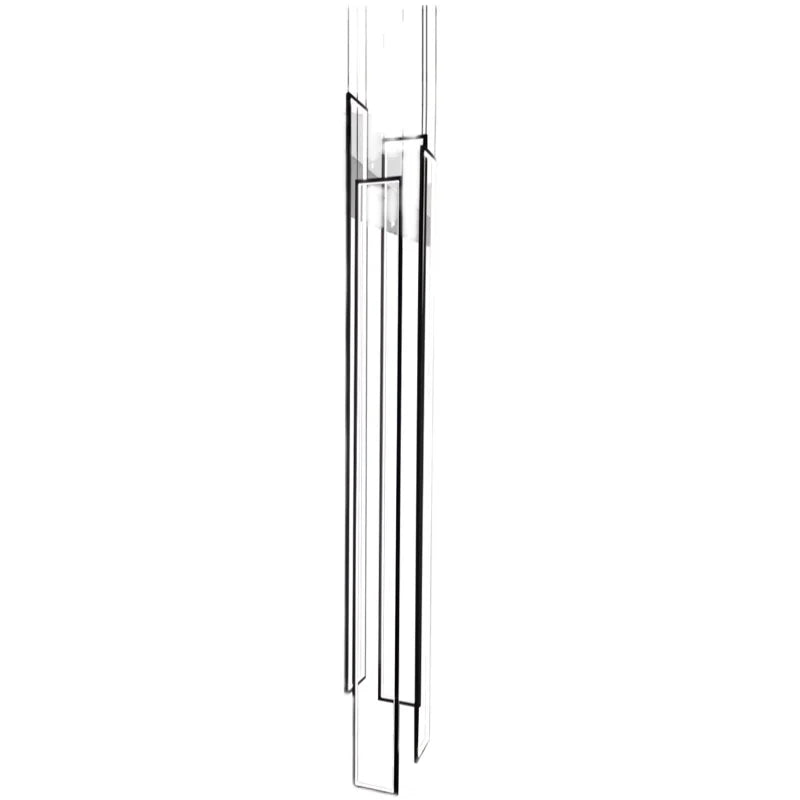 Modern minimalist villa minimalist Nordic light luxury personality rotating duplex building led long chandelier
