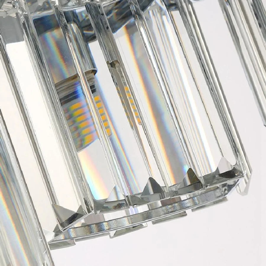 Modern silver crystal chandelier designer irregular shape living room lamp simple creative villa hotel LED chandelier