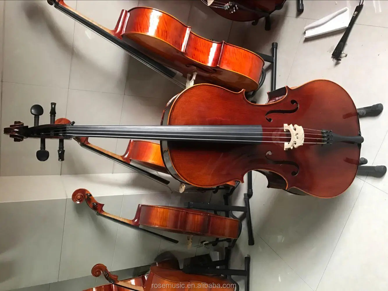 MMOOKA Music instrument 4/4 3/4 professional flame maple solid cello