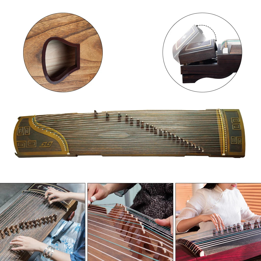 MMOOKA NAOMI Collection Grade 21 Strings Guzheng Aged Nanmu Chinese Zither Instrument W/ Full Accessories For Professional Performance