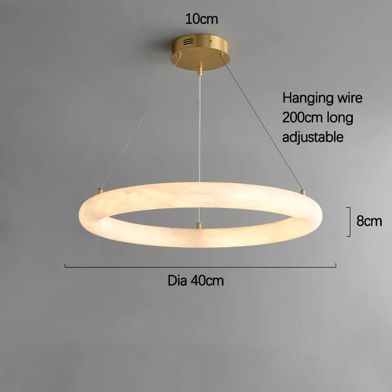 Natural Marble 2024 Trendy New Design Gold Silver Ceiling Chandelier Lighting Lustre Suspension Luminaire Lampen For Living Room