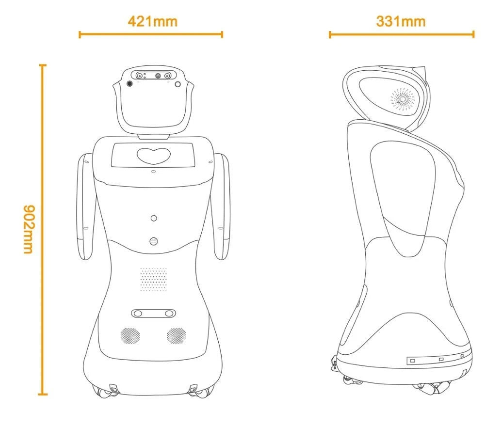 Negotiable Mingren ODM and OEM G2 Commercial Guiding Service Robot intelligent robot for hotel