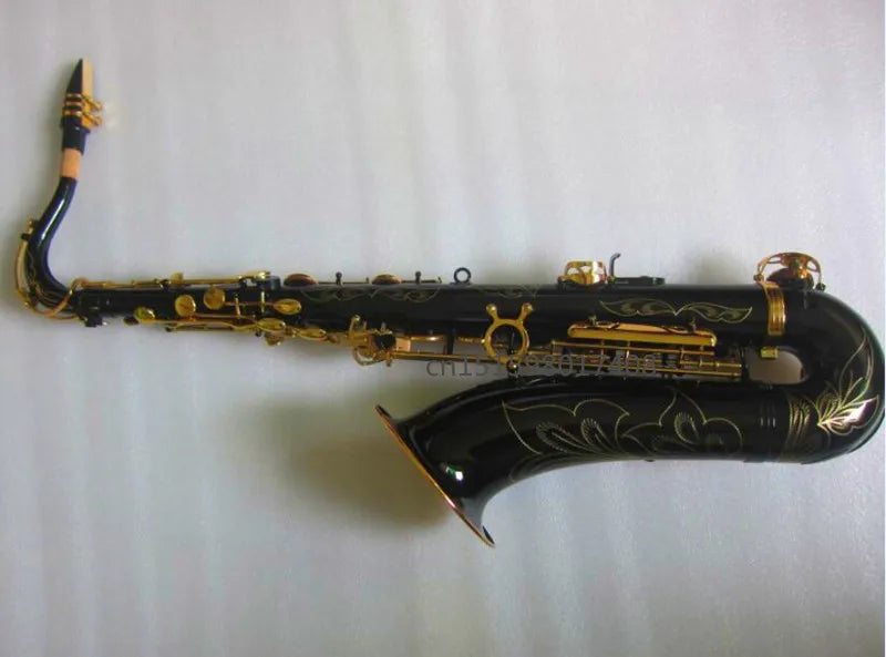 MMOOKA New Arrival Tenor Saxophone Professiona Music instrument in black gold key White Shell Buttons Wind Instrument mouthpiece free