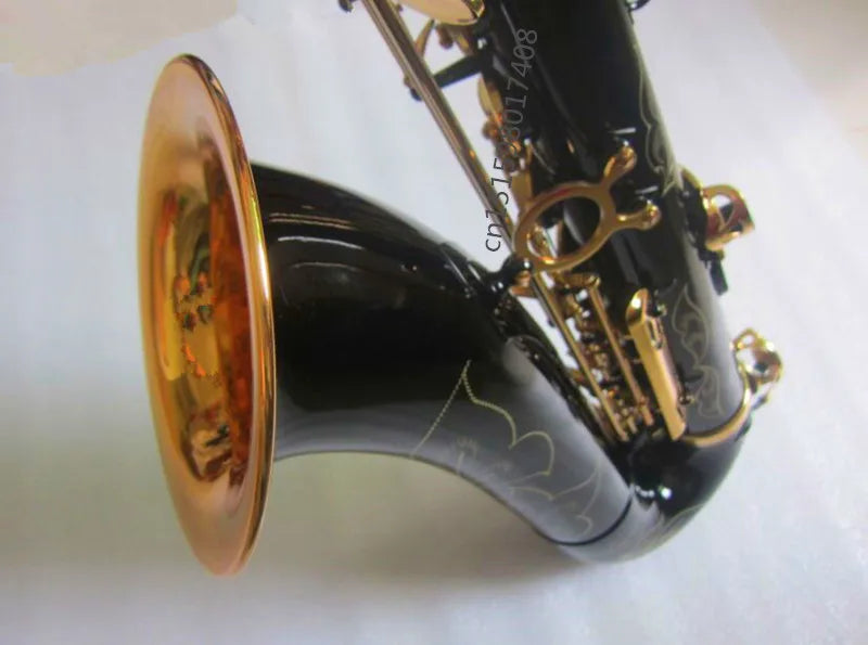 MMOOKA New Arrival Tenor Saxophone Professiona Music instrument in black gold key White Shell Buttons Wind Instrument mouthpiece free