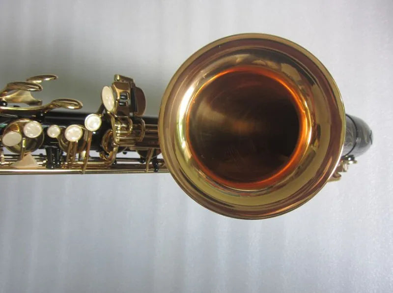 MMOOKA New Arrival Tenor Saxophone Professiona Music instrument in black gold key White Shell Buttons Wind Instrument mouthpiece free