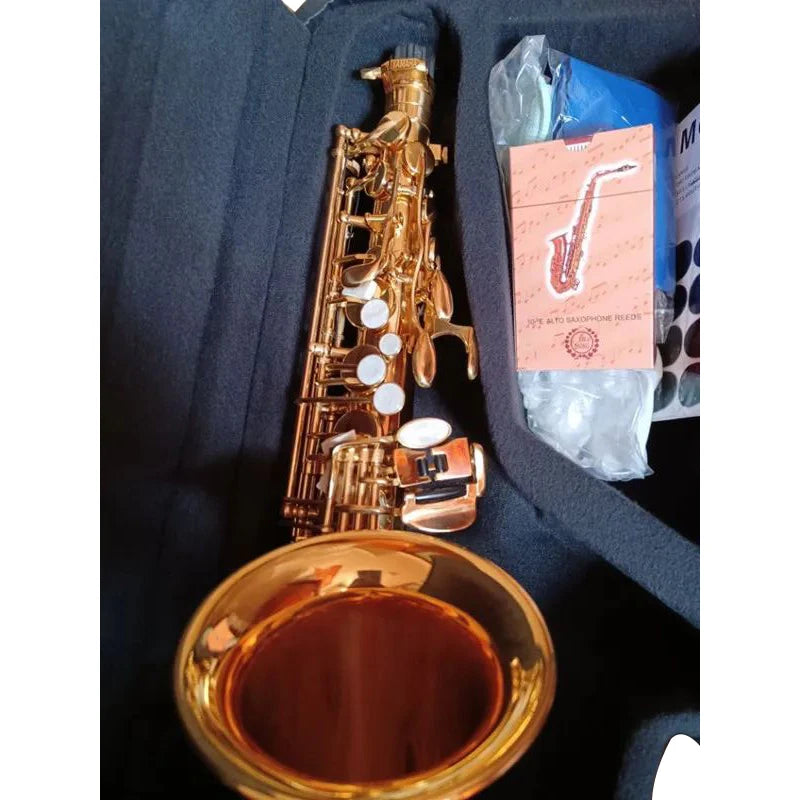 New Best quality Golden Japan Brand Jazz Alto saxophone YAS-62 Alto saxophone E-Flat professional music instrument With Mouthpie