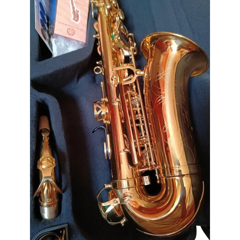 New Best quality Golden Japan Brand Jazz Alto saxophone YAS-62 Alto saxophone E-Flat professional music instrument With Mouthpie